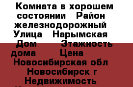 Комната в хорошем состоянии › Район ­ железнодорожный › Улица ­ Нарымская › Дом ­ 9 › Этажность дома ­ 5 › Цена ­ 5 500 - Новосибирская обл., Новосибирск г. Недвижимость » Квартиры аренда   . Новосибирская обл.,Новосибирск г.